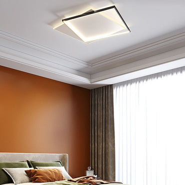 Flush Mount Ceiling Light Modern LED Dual Square