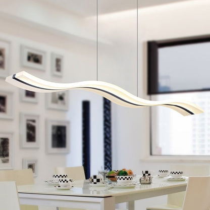 Bright Illumination Pendant Light Wave Acrylic Premium