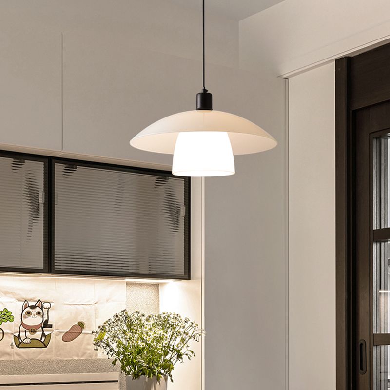 White Pendant Dimmable Light For Dining Room