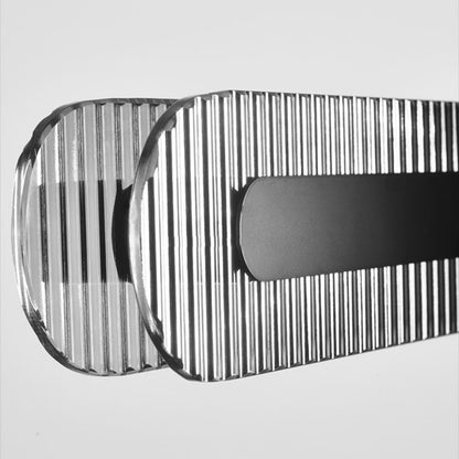 Minimalist Living Room Black Metal Linear Pendant Light