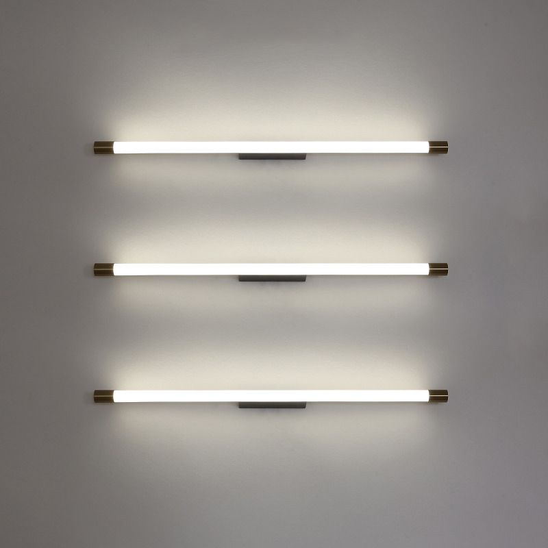 Front Vanity Gold Wall Mirror Luxor Light