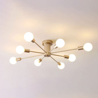 Modern Globe Flush Mount Ceiling Light Luna Bubble