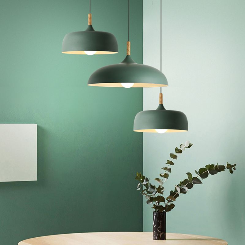 Dining Room Modern Dome Pendant Light With Soft Glow