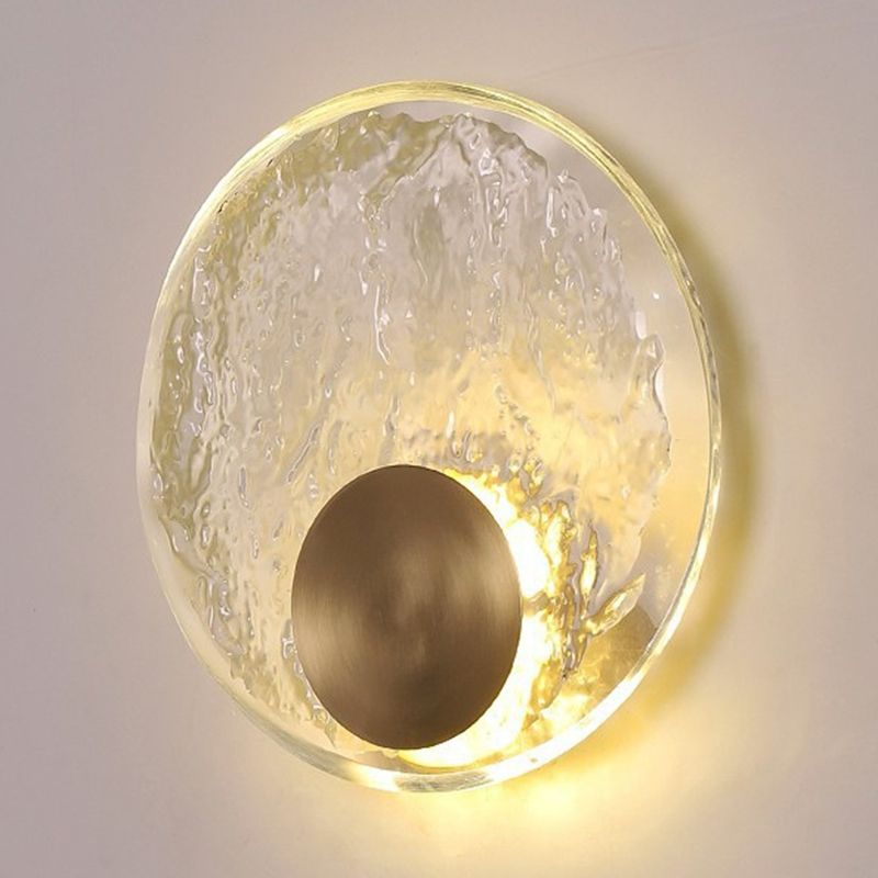 Globe Wall Lamp With Crystal Accents Gold Art Deco