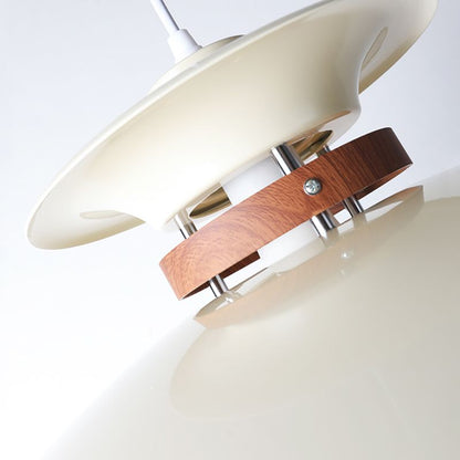 Dimmable Led Pendant Light With White Metal