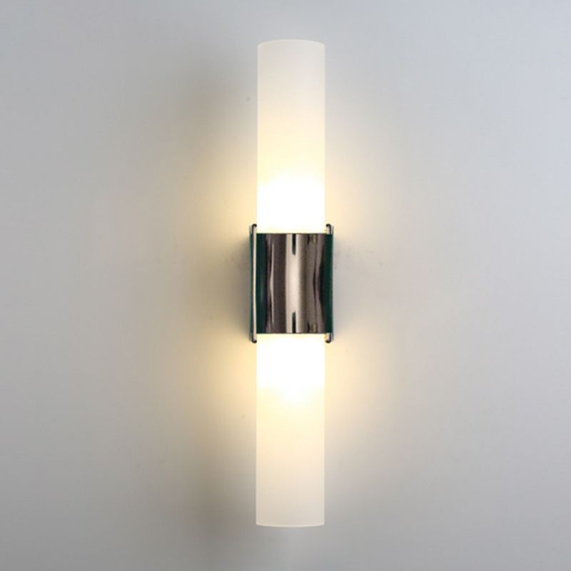 Black Gold Metal And Glass Double Headed Vanity Wall Lamp