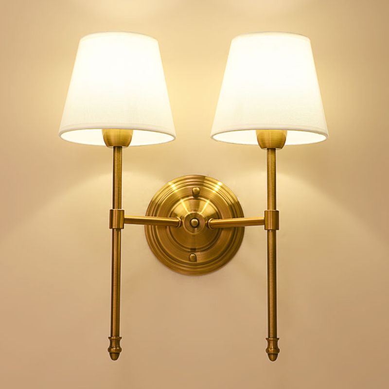 Indoor Use Dimmable LED Half Light Stained Glass Vanity Wall Lamp