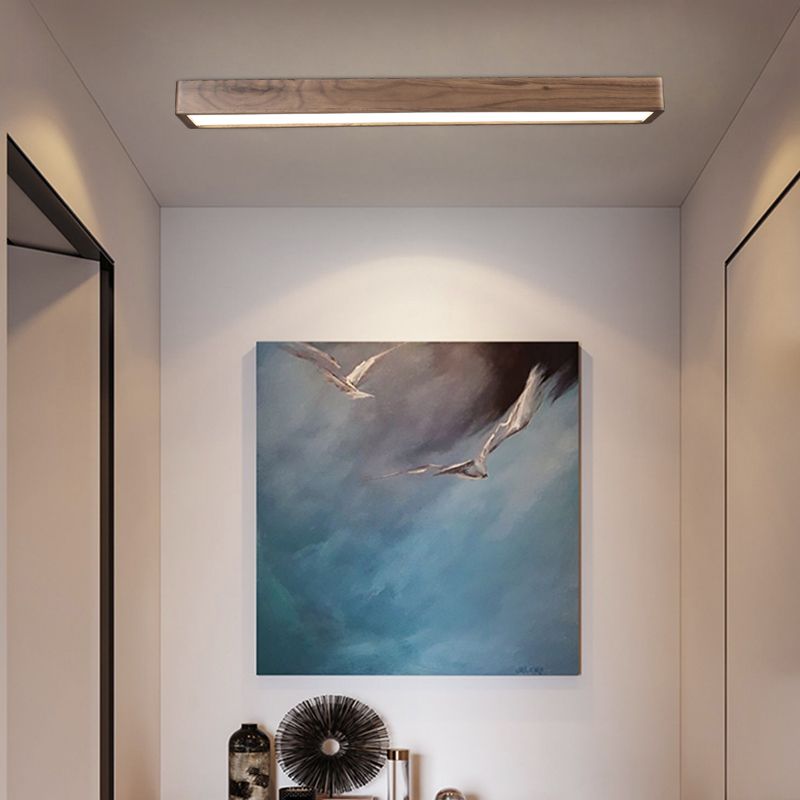 Flush Mount Rectangular LED Aurora Ceiling Light