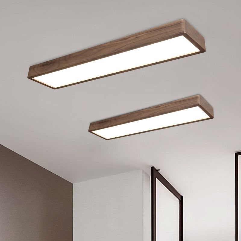 Flush Mount Rectangular LED Aurora Ceiling Light