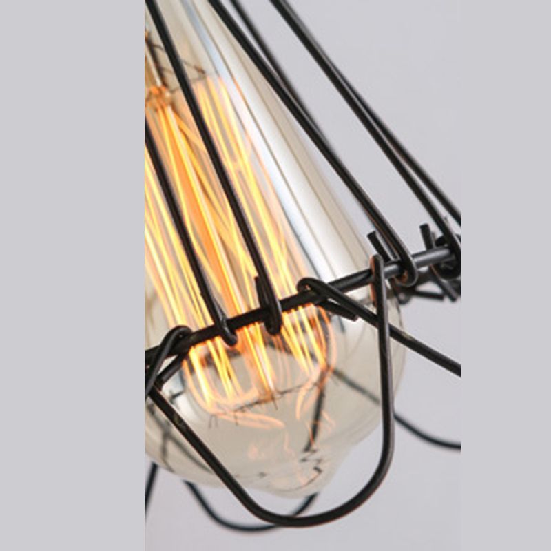 Rustic Black Finished Metal Industrial Wall Lantern Light