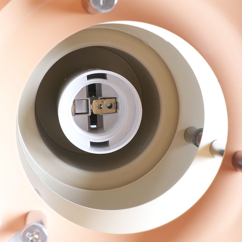Dimmable Led Pendant Light With White Metal