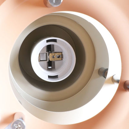 Dimmable Led Pendant Light With White Metal
