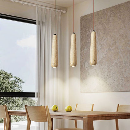 Minimalist Wood Pendant Light With Natural Finish Muto