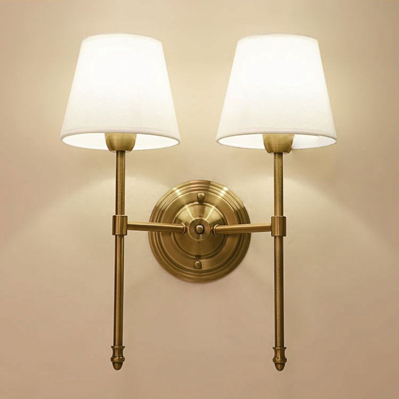 Indoor Use Dimmable LED Half Light Stained Glass Vanity Wall Lamp