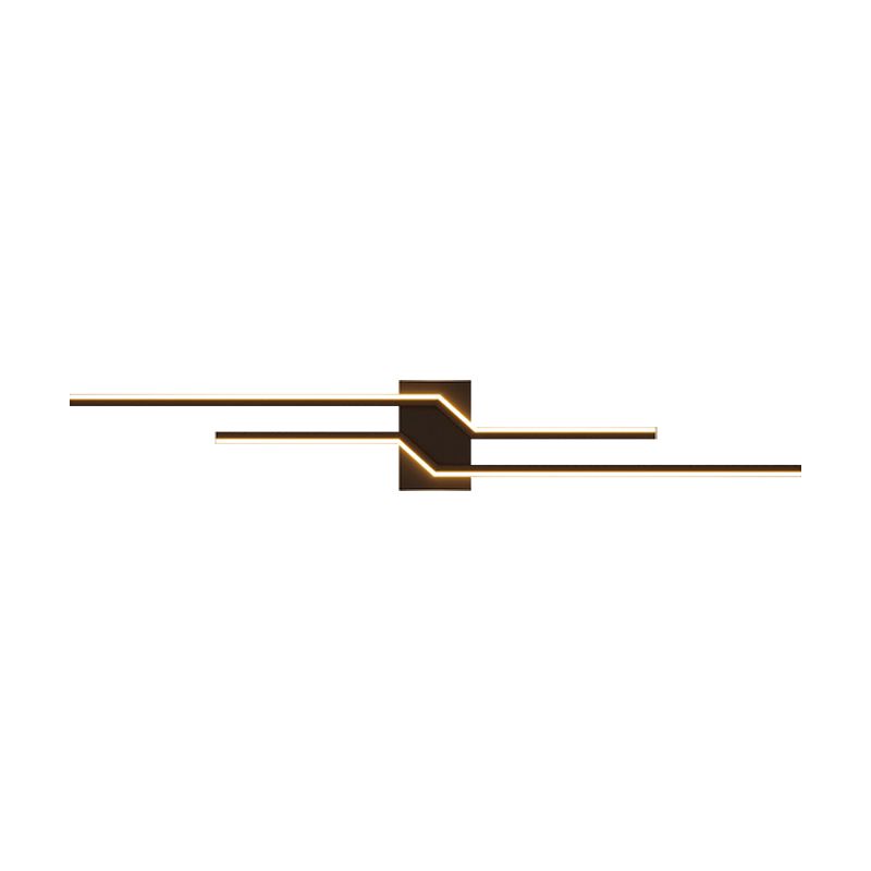 Three Colour Change Dimmable Minimalist Linear Metal Vanity Wall Light