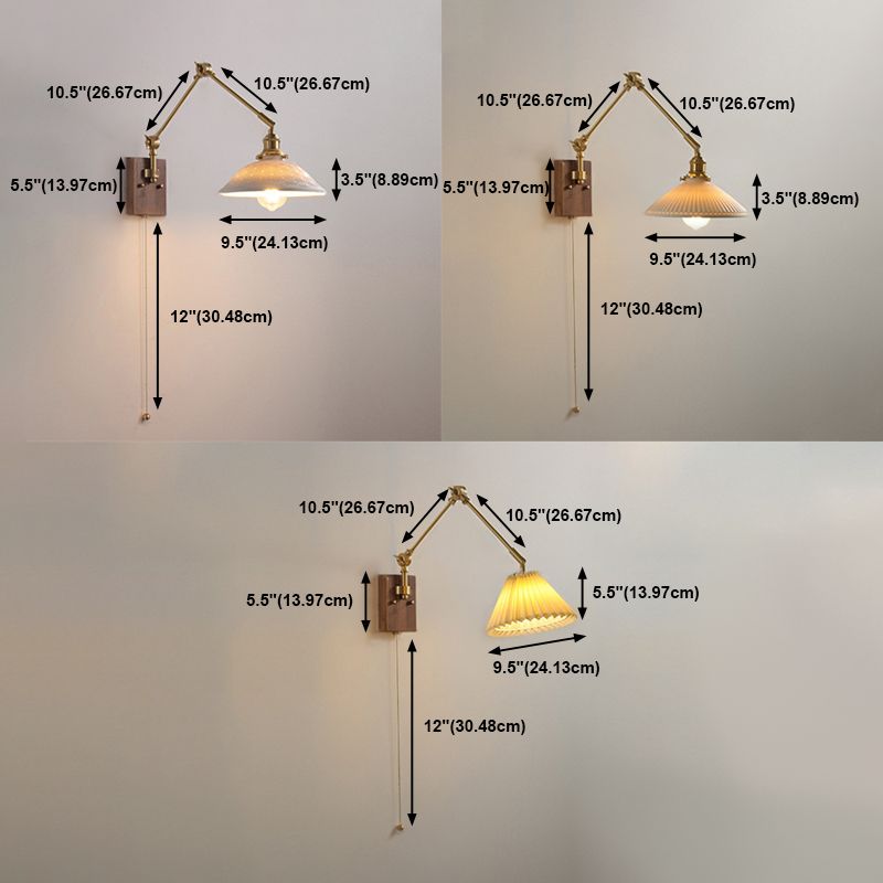 Modern Metal Adjustable Folding Wall Lamp LumaFold