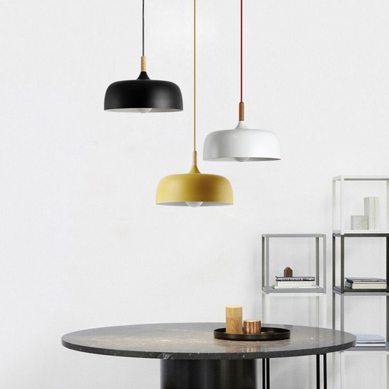 Dining Room Modern Dome Pendant Light With Soft Glow