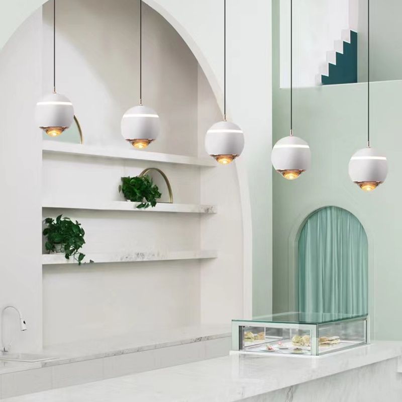 Adjustable Height Round LED Pendant Light