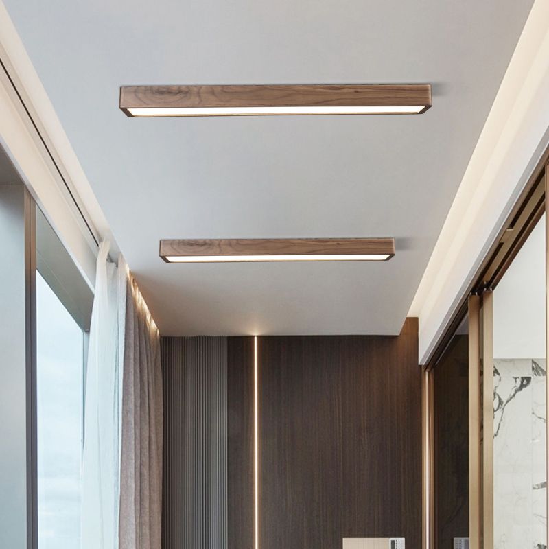 Flush Mount Rectangular LED Aurora Ceiling Light