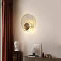 Globe Wall Lamp With Crystal Accents Gold Art Deco