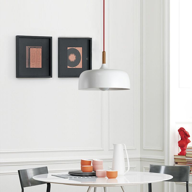 Dining Room Modern Dome Pendant Light With Soft Glow