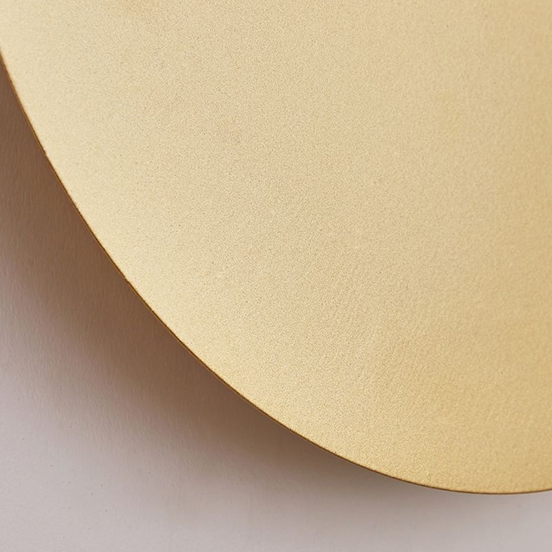 Wall Lamp Round Metal Minimalist For Bedroom Or Living Room