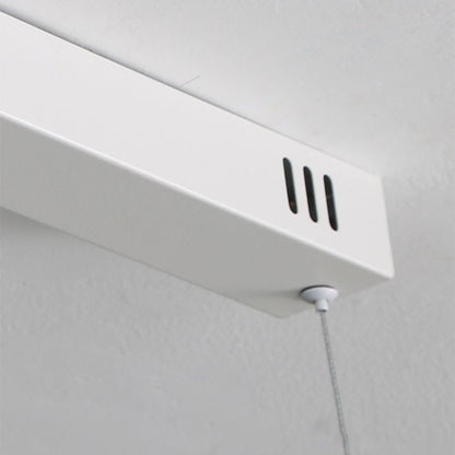 Modern Black And White Linear Wave Pendant Light