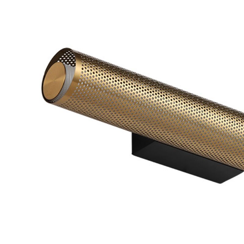 Modern Metal Column Lamp Geometric Brass Vanity Wall Light