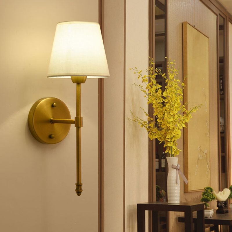 Indoor Use Dimmable LED Half Light Stained Glass Vanity Wall Lamp