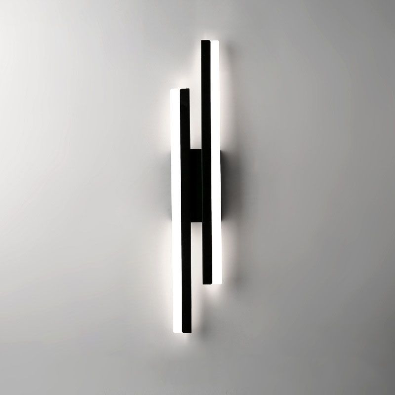 Minimalist Indoor Lamp Two Tone Geometric Wall Light