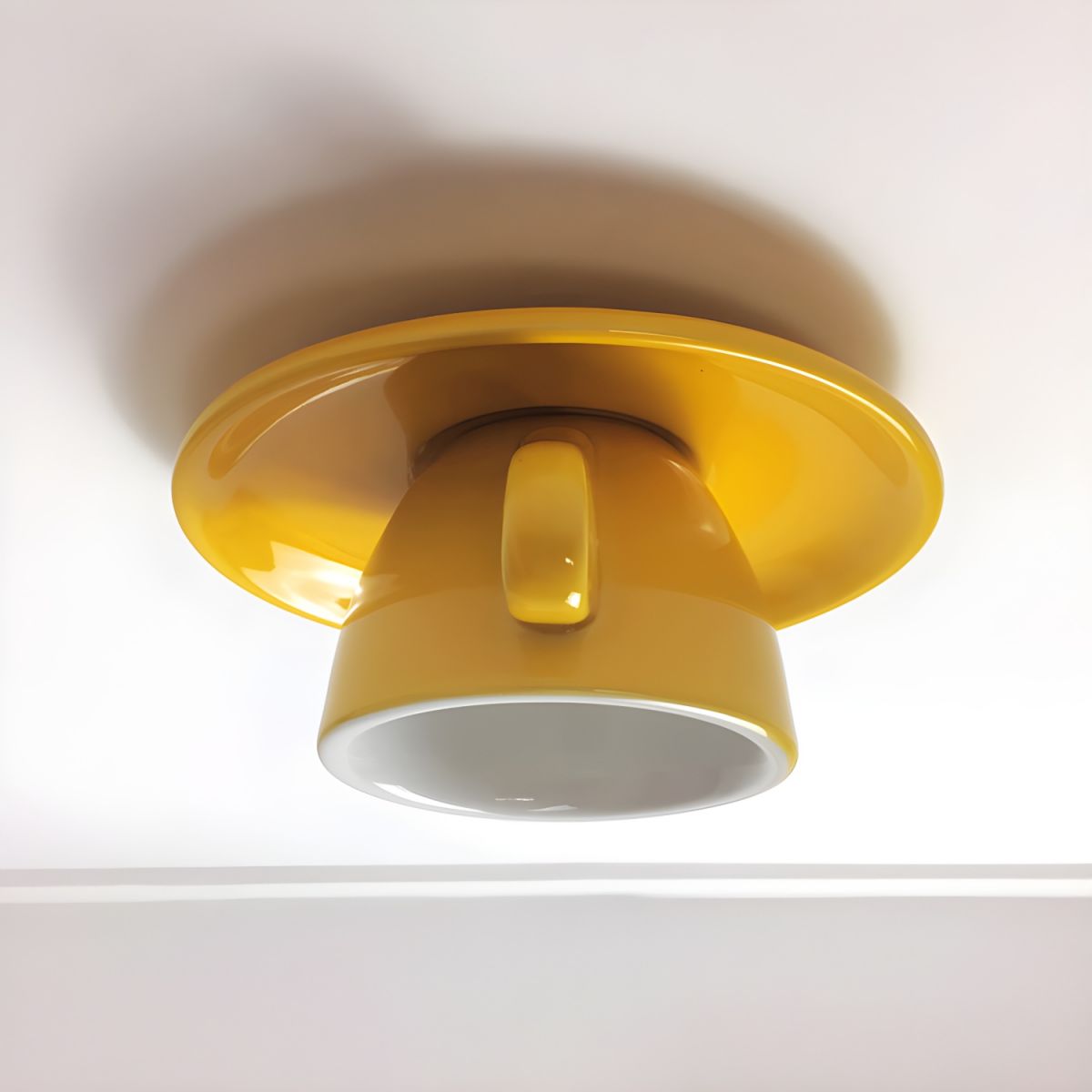 Bedroom And Living Rooms Flush Ceramic Ceiling Light Luna