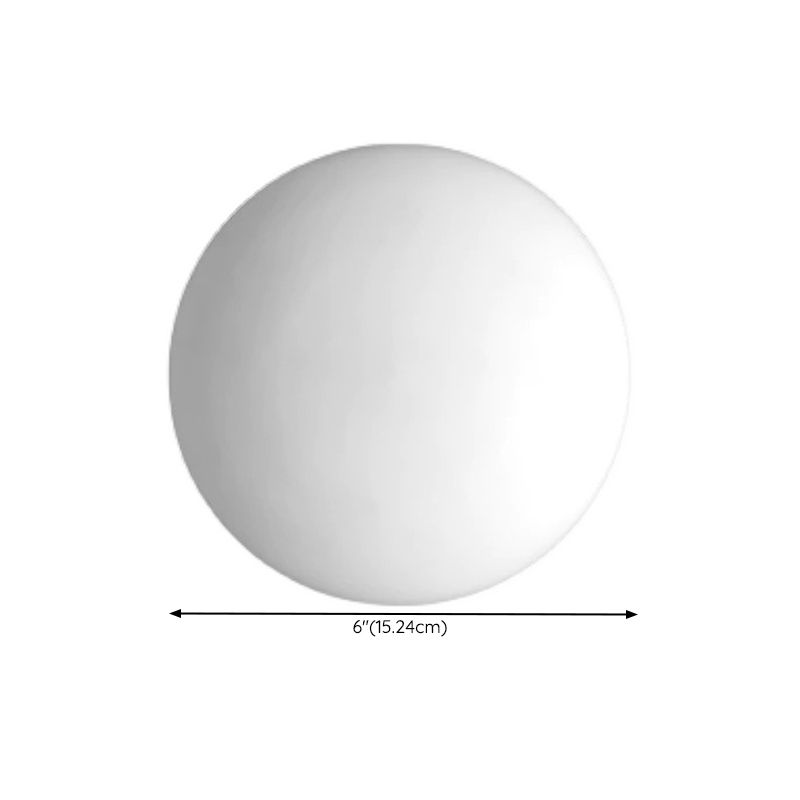Warm White Glass Metal Dimmable LED Globe Shape Vanity Wall Light