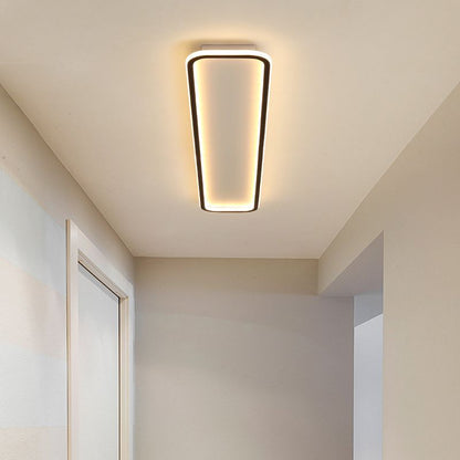 Minimalist Black Frame Rectangular Flush Mount Ceiling Light NoirLine