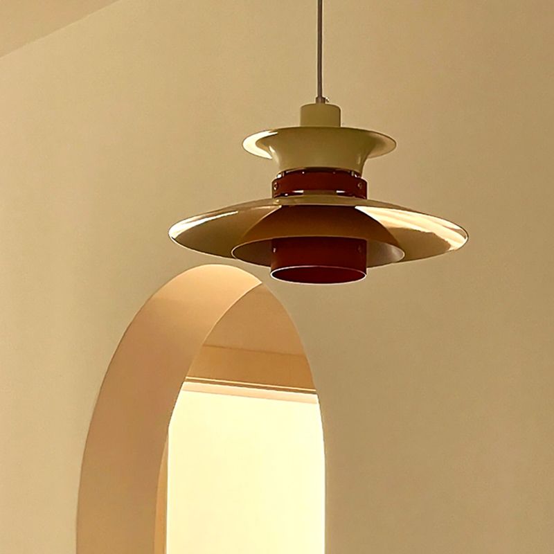 Dimmable Led Pendant Light With White Metal