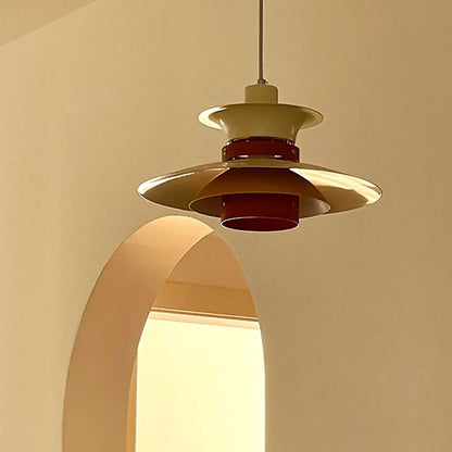 Dimmable Led Pendant Light With White Metal