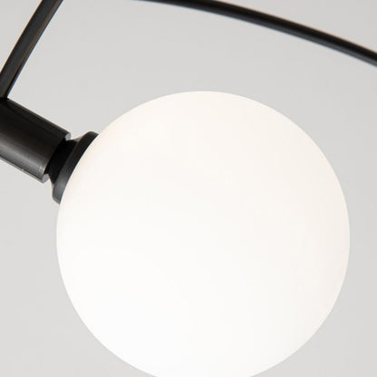 Metal And Glass Durable Globe Pendant Light