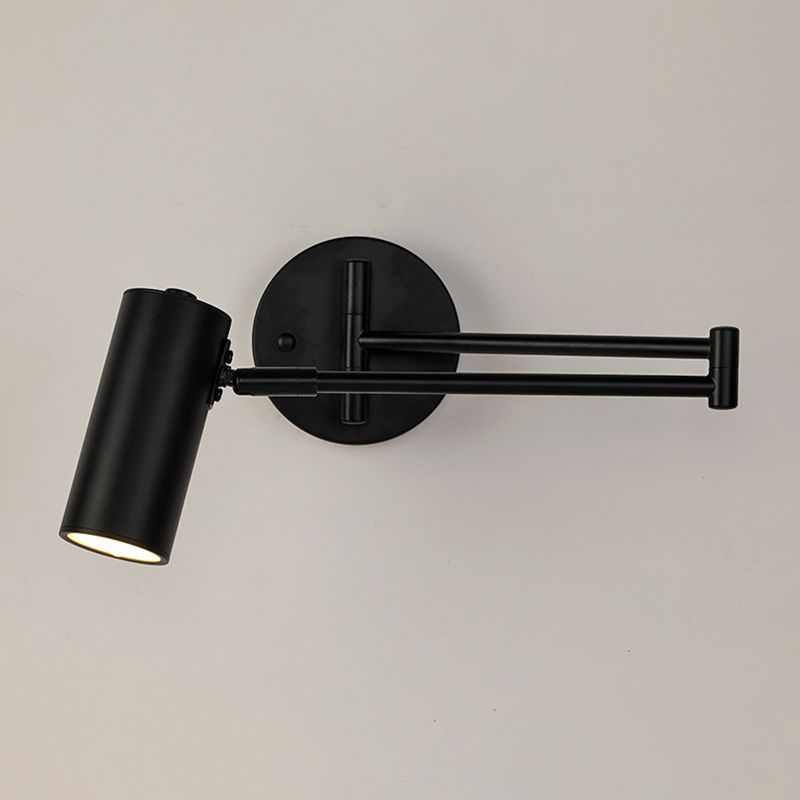 Adjustable Arm Nova Cone Wall Light For Bedroom Black Gold
