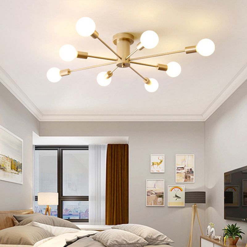 Modern Globe Flush Mount Ceiling Light Luna Bubble