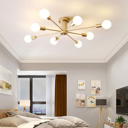 Modern Globe Flush Mount Ceiling Light Luna Bubble