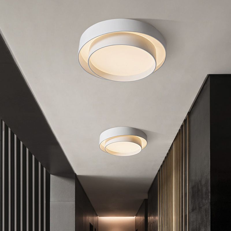 Nordic Style Circular Flush Mount Art Deco Ceiling Light