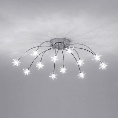 Flush Mount Ceiling Light Aurora Starry Art Deco