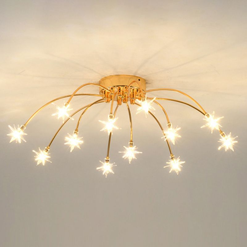 Flush Mount Ceiling Light Aurora Starry Art Deco