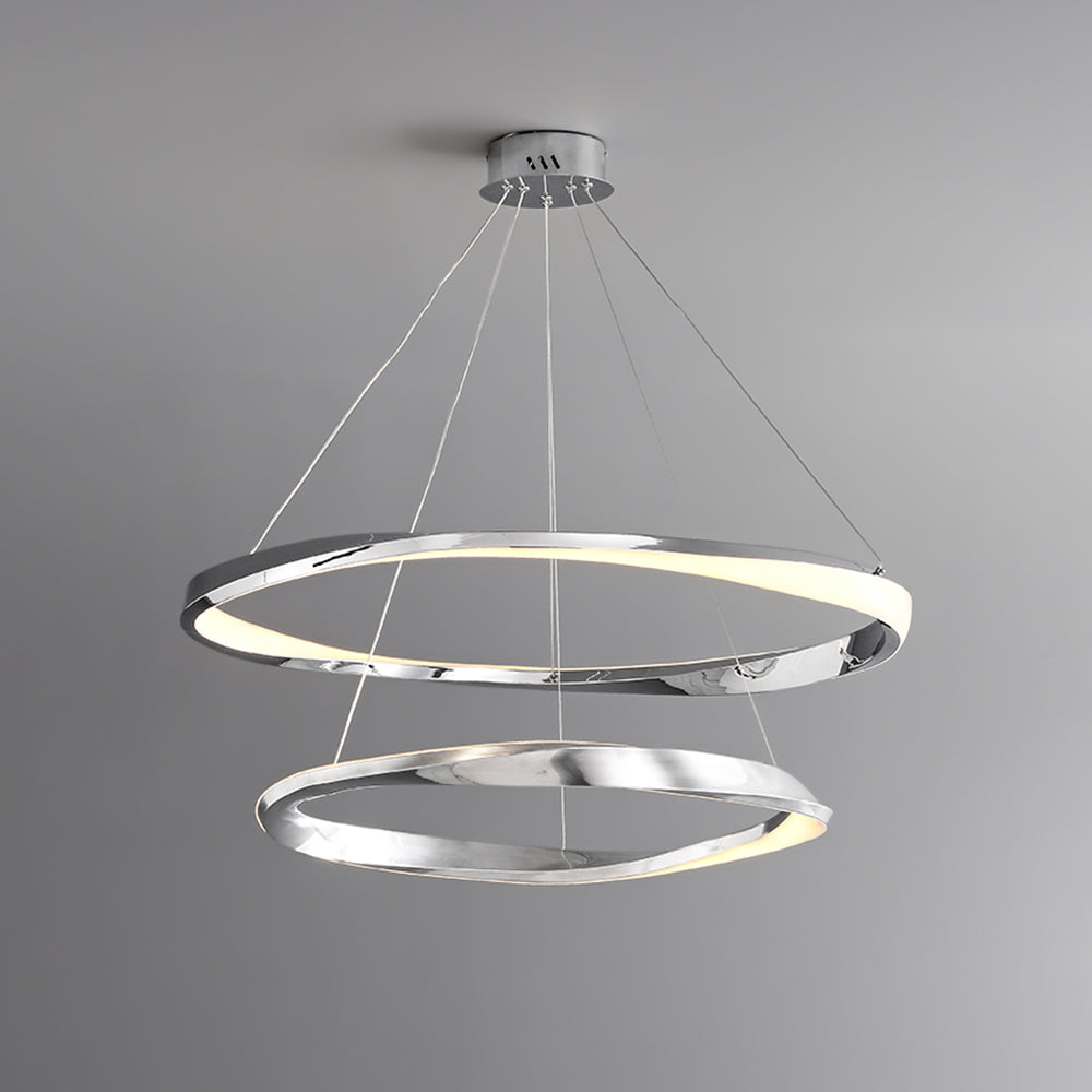 Gold Pendant Minimalist Light Spiral