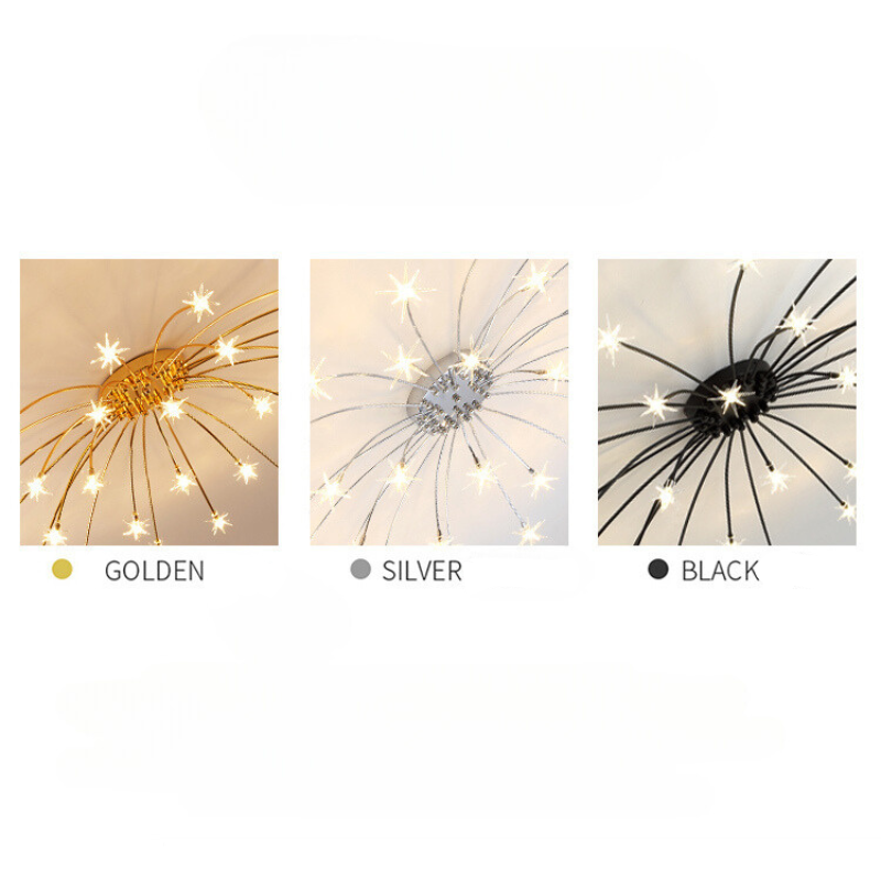 Flush Mount Ceiling Light Aurora Starry Art Deco