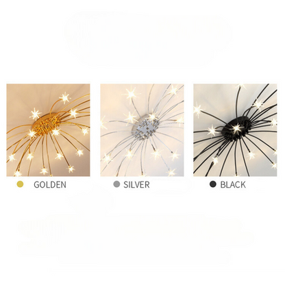 Flush Mount Ceiling Light Aurora Starry Art Deco