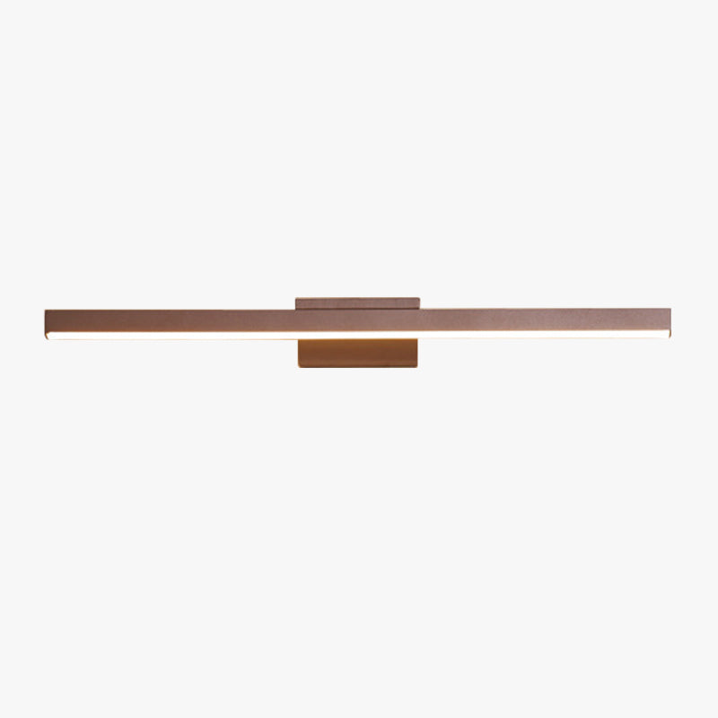 Silicone Shade And Mirror Front Modern Linear Metal Wall Lamp