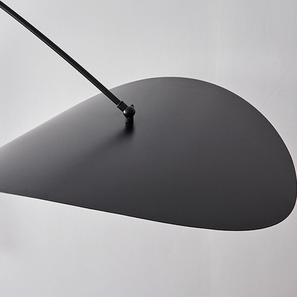 Black and Gold Minimalist Lotus Metal Pendant Light Arisha