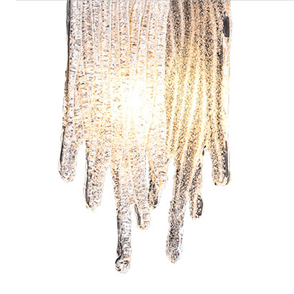 Crystal Accents Gold Jelly Pendant Light