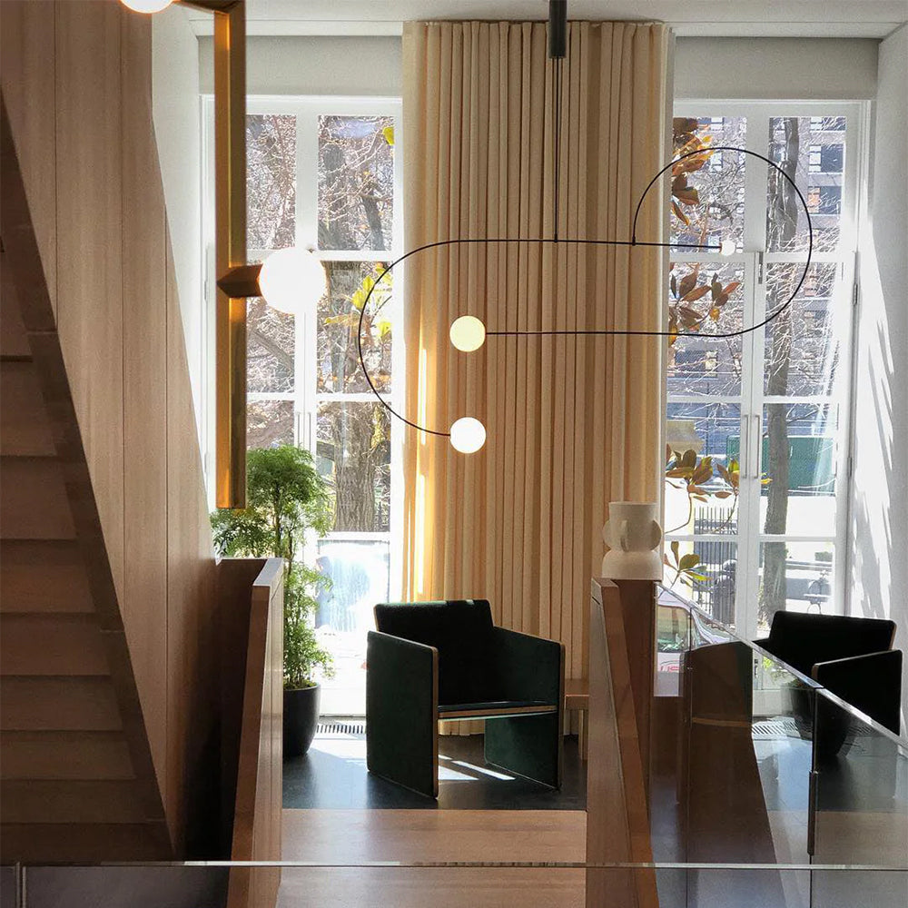 Black Modern Ambience Arisha Linear Pendant Light