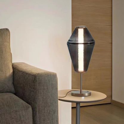 Design Nordique Verre Noir Lampe Pendante et Lampadaire LED